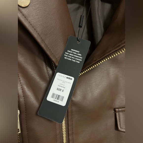 Fashion Nova Leather Jacket Small - Picture 6 of 7